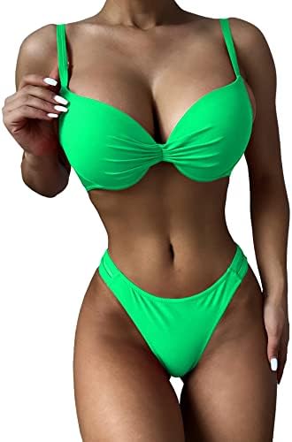 fatty tiger Womens High Waisted Thong Bikini Sets Sexy Brazilian Triangle  Top Deep V Neck Two Piece Swimsuit Bathing Suits, Baby Blue, Small :  : Clothing, Shoes & Accessories